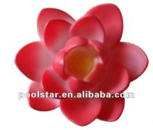 Wonderful Red Swimming Floating Pool Flower Shape LED Light P1964