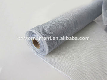 Silver Poly Deco Mesh Roll