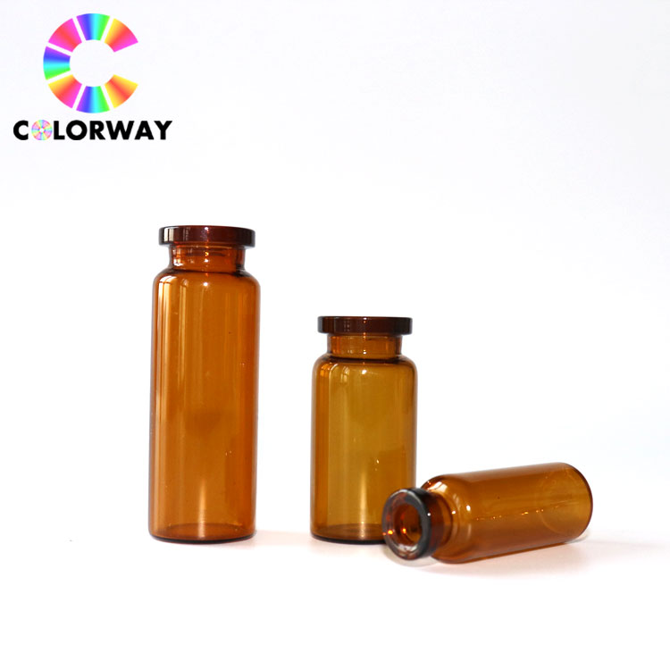 high quality durable sterile amber custom medicine vial glass bottle