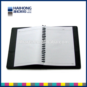 loose leaf binding leather notebook printing