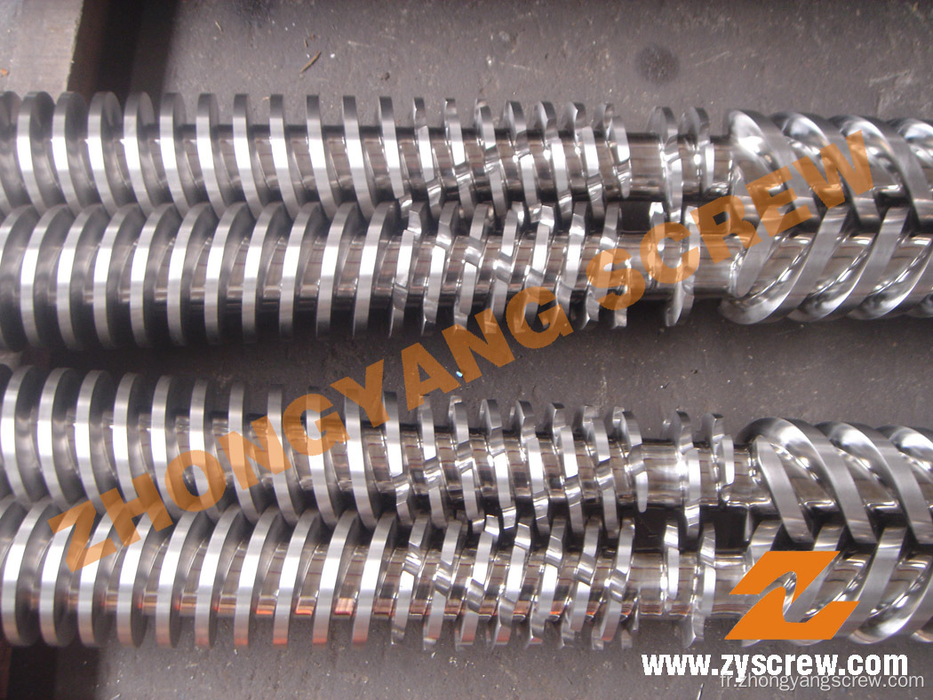 Cylindre conique à double vis pour machine à mousse PVC Zyt350