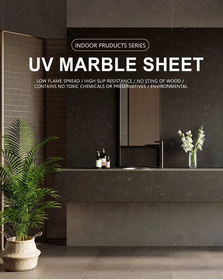 Chinese Supplier Stone Cladding New Goods PVC Panel UV Marble Sheets