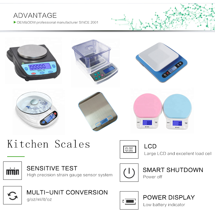 SF-500 Battery Food Weighing ScaleDigital Lcd Kitchen Scale