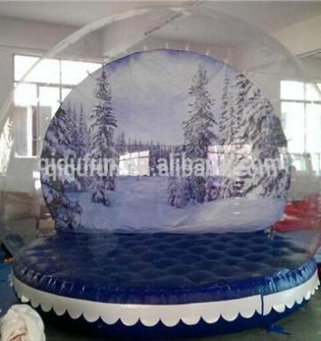 HOT SALE! 3m Giant snow globe, Inflatable Snow globe, pvc snow globe/island snow globe