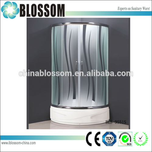 2015 Blossom prefab lowes glass portable shower enclosure for camping