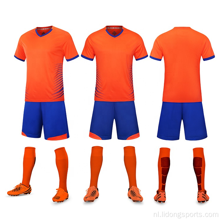 Groothandel snel droge zwarte voetbalshirts