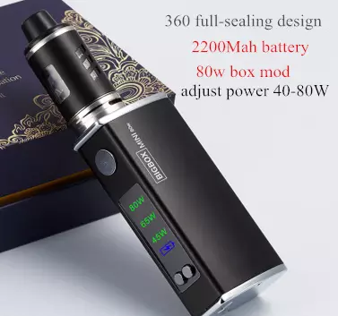 مربع 80W تصميم وزارة الدفاع vape