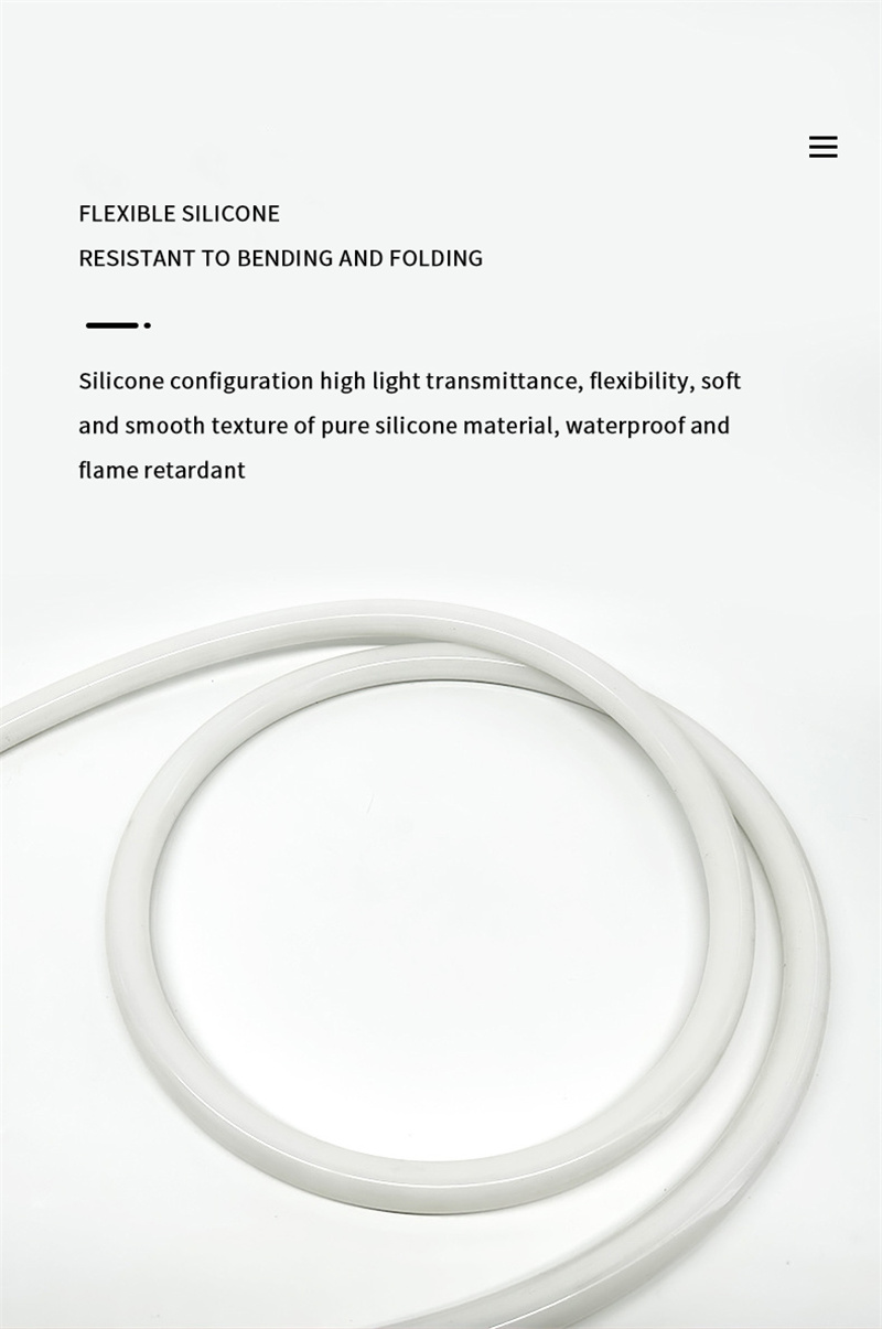 Waterproof IP65 220V 120 leds SMD2835 360 Beam Angle Degree Silicon LED Strip Flexible Light Indoor And Outdoor Room Decor