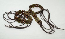 Fashion Hand made garment waxed cord braided belts-KL0058