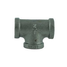 DKV Black Malleable Cast Iron Equal Tee Pipe Fitting with Female Threads
