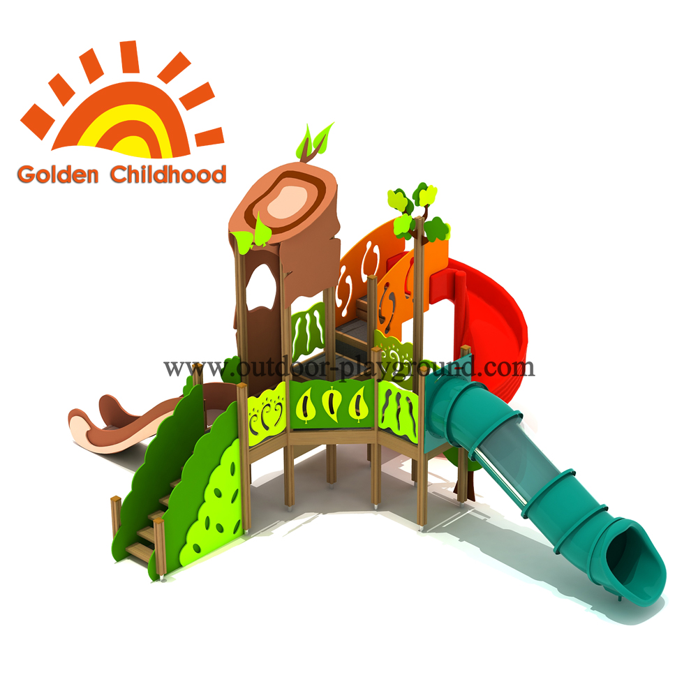 Forest Tube Slide Outdoor Playground Equipment