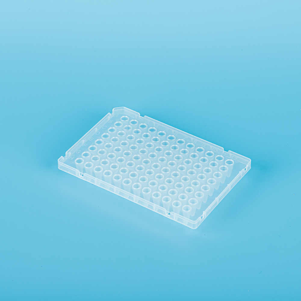 96-studzienkowe 0,1 ml płytki PCR, typu ABI, spódnica na wysokości, przezroczystość