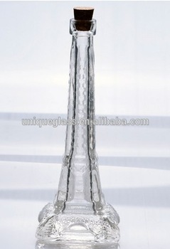 tower shape 100ml glass bottle