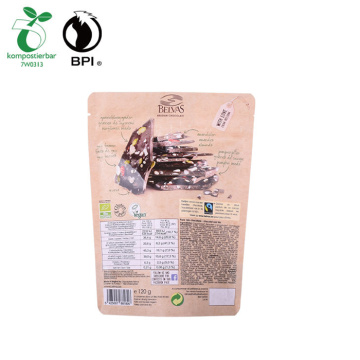 Biodegradable Standup 500g Chocolate Pouch dengan Zipper