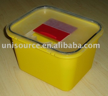 syringe and medical disposal box