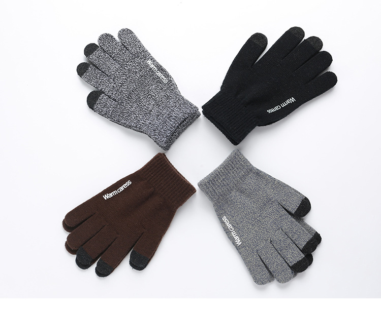 Custom Logo Acrylic Sensory Texting Touchscreen Gloves Winter Gloves Touch Screen Gloves for Smartphone