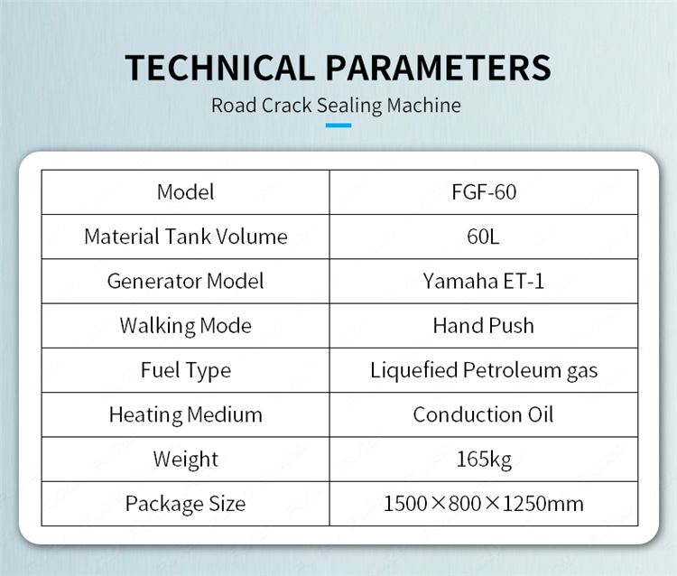 hand asphalt crack sealing machine