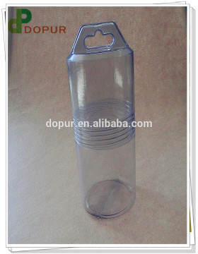 PVC clear telescopic cylinder shaped package tubes