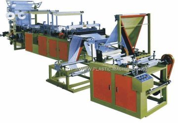 Ribbon-Through Conituous-Rolled Bag Making Machine
