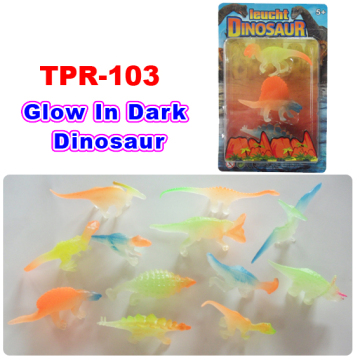Plastic Rubber Glow Dinosaur Toys