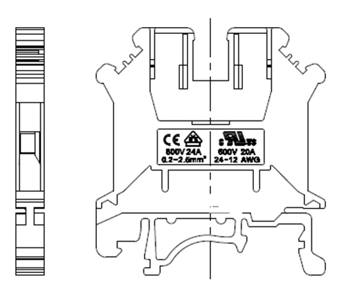 din rail mounted terminal blocks