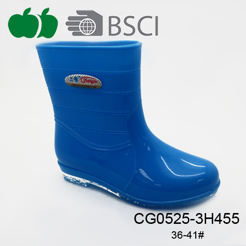 pvc plastic lady rain boot 