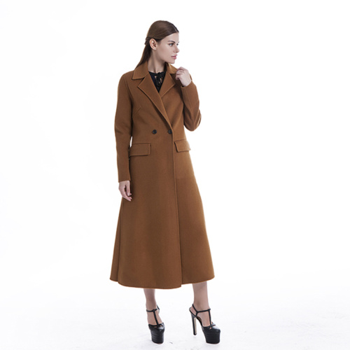 Fashion women's classic cashmere wool blended overcoat