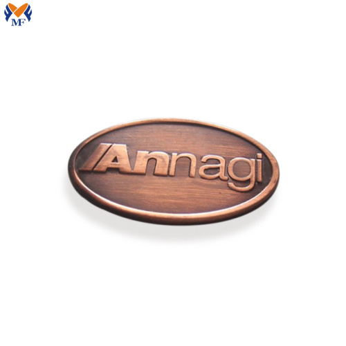 Metal letter logo plates for handbag