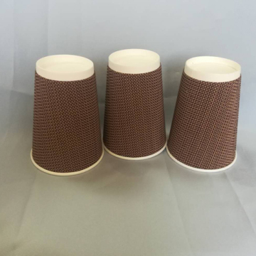 Disposable Paper Ripple Cups Double Wall Heat Insulation