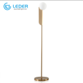 LEDER Traditionell Stand golvlampa