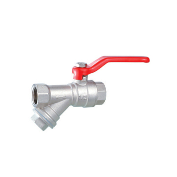 Brass strainer ball valves