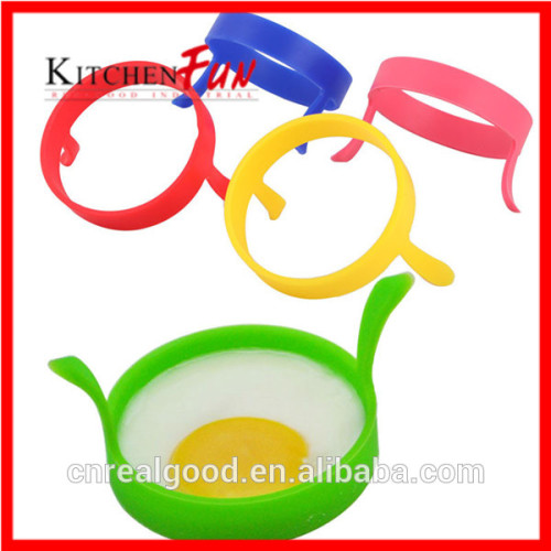 Amazon hot sale personalized blueredgreen colorful Food grade Silicone Egg Ring