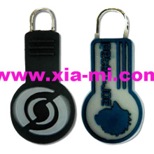 new trendy engraved special logo soft pvc ykk zipper puller
