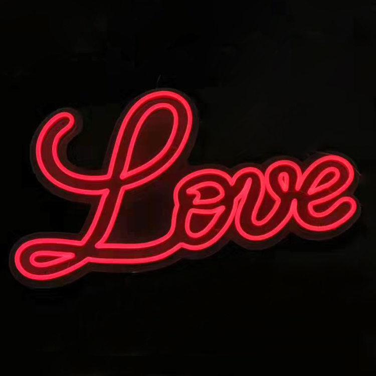 Signage manufacturers giant led flex love neon sign light letters for wedding outdoor