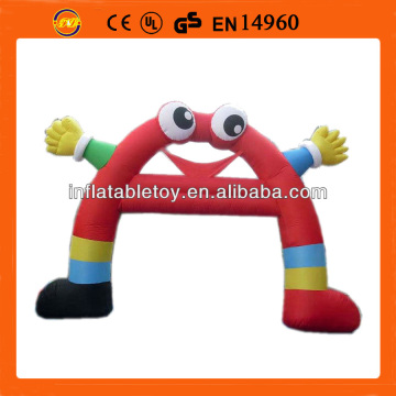 smiling face inflatable arch ,welcom inflatable arch