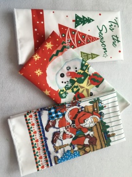 Chiristmas printing microfiber suede towels