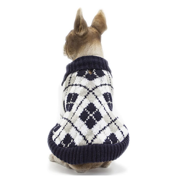 Dog Sweater Plaid Warm Clothes