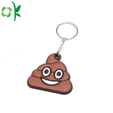 Popular Creative 3D Cartoon Silicone Key Chains Decoration