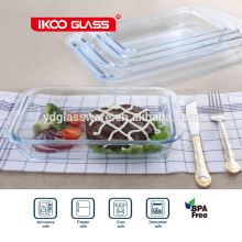 Microwave oven safe glass baking pan baking dish