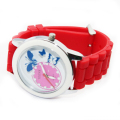 Montres à Quartz Silicone motif filles gros papillon