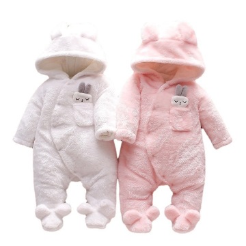 Customized Soft Baby Romper with Hooded Winter Pajamas