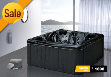 Luxury Acrylic Whirlpool Bathtub Jet cheap massage bathtub