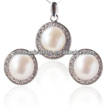 diamond pearl jewelry set