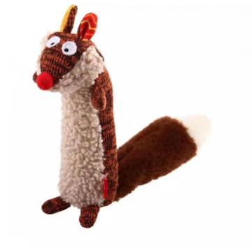 Brown fox stuffed animal pet teething comfort toy