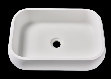 Matte pure acrylic countertop washbasin for hotel