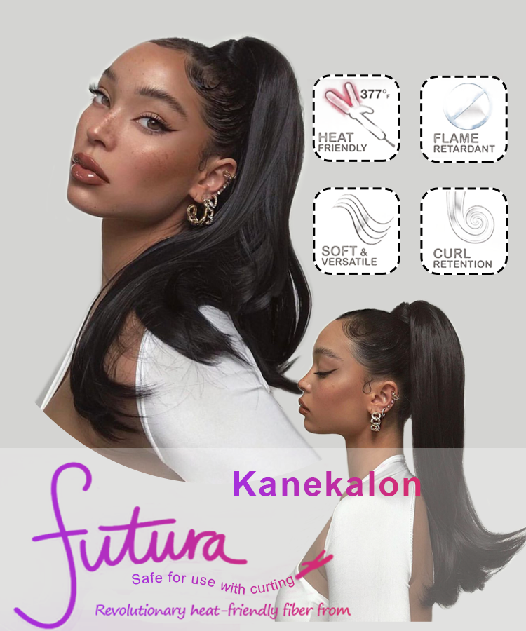 Julianna Ponytail Blonde Afro Wrap Around Long Braids Curly Kinky Drawstring Synthetic Ponytail Hair Extensions Ponytail