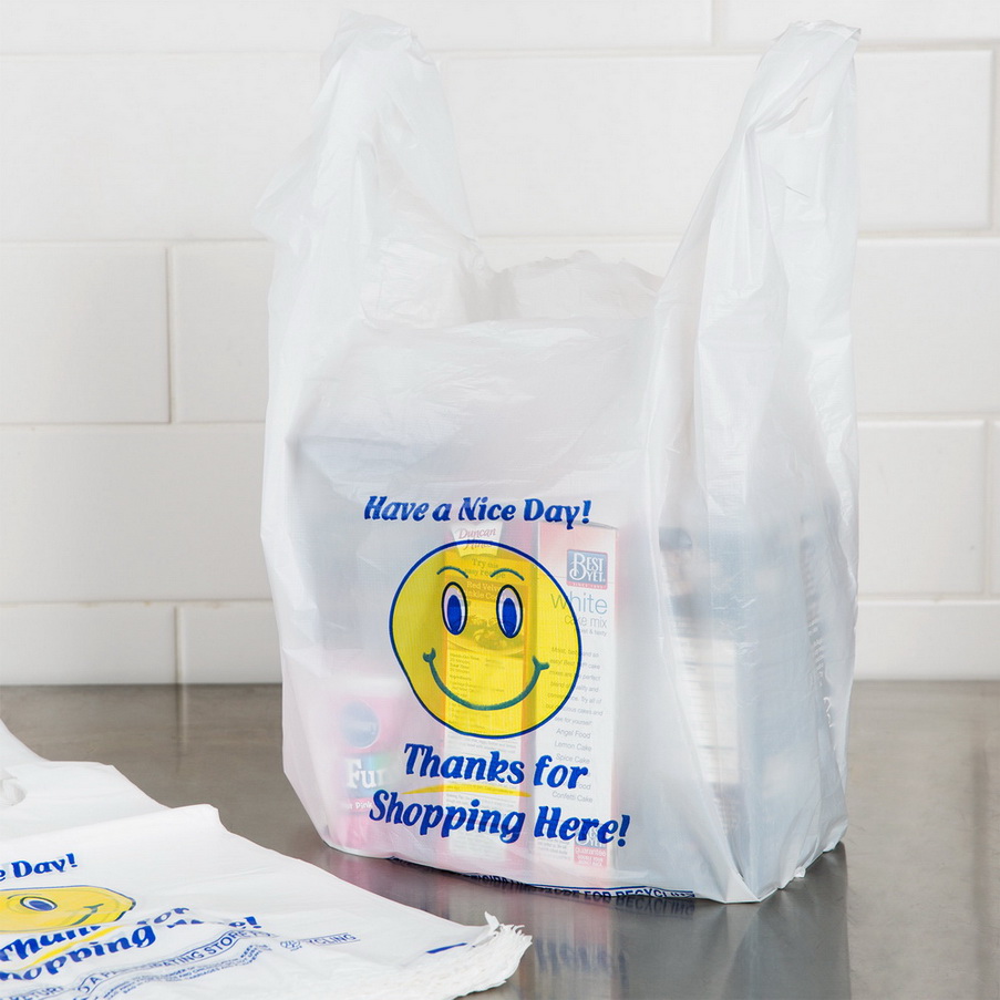 حقيبة بلاستيكية للبقالة قابلة لإعادة الاستخدام