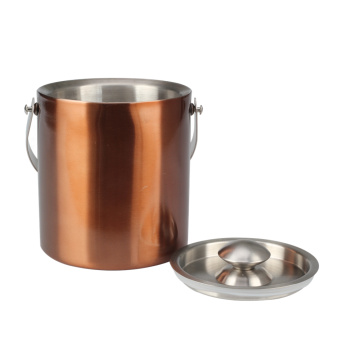 Copper Stainless Steel Ice Bucket Barware Kit