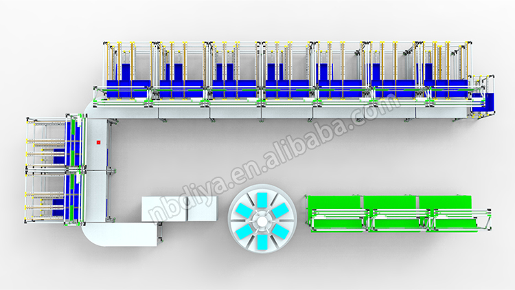 DY158 Double Face Conveyor Belt Automated Assembly Line for Workshop Material transfer