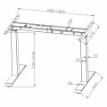 Fengyi unieke gemakkelijke assemblage ergonomische kantoortafel